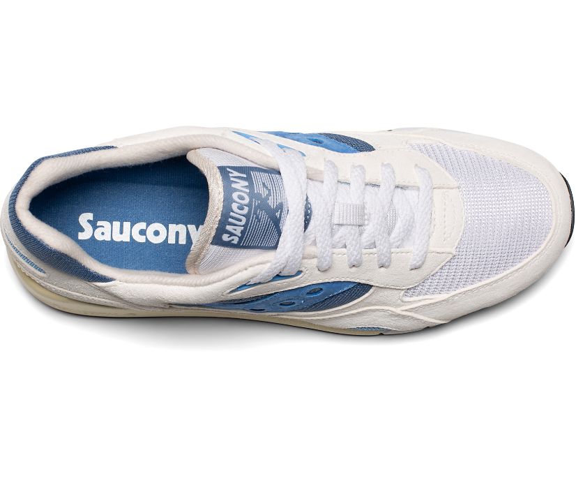 Saucony Shadow 6000 Women's Originals White / Blue | Canada 073XYUF